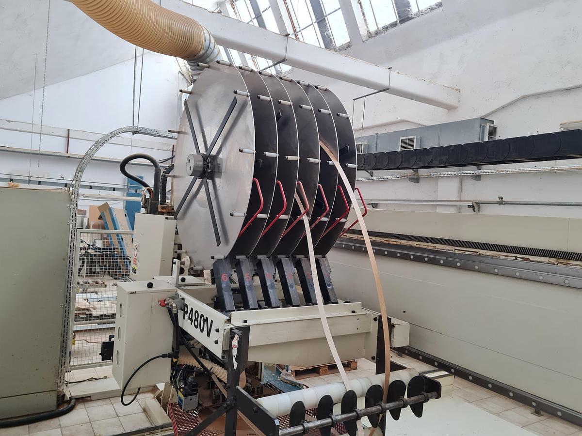 Used IMA BIMA P-480V, 180/480 CNC ROUTER/EDGE-BANDING WORK-CENTER