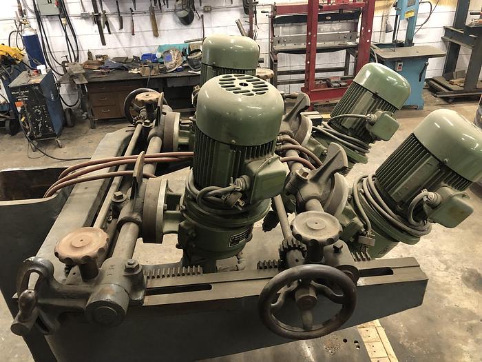Used NASH/RYE 4-HEAD CHAIR-SEAT BORING MACHINE