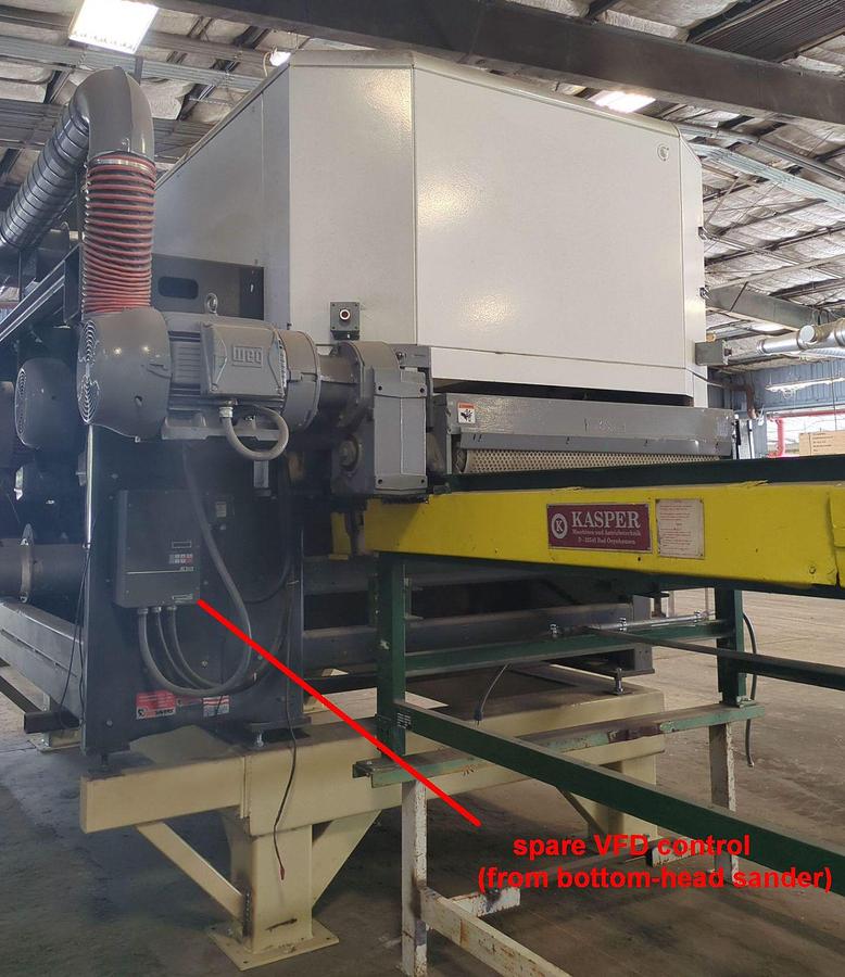 Used TIMESAVERS 7341-45-0001, 52" 4-HEAD TOP-HEAD WIDE-BELT SANDER