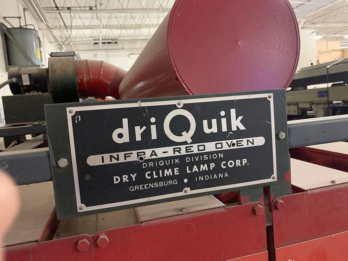 Used DRI-QUIK INFRA-RED OVEN