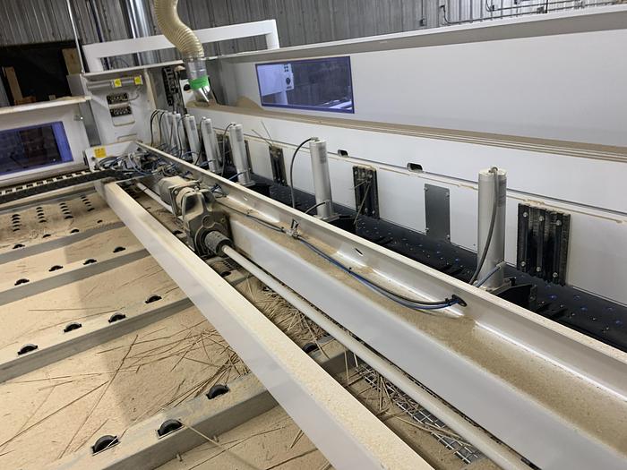 Used HOMAG SAWTRQ, B-400 PROFILINE HORIZONTAL PANEL-SAW WITH PRESSURE BEAM