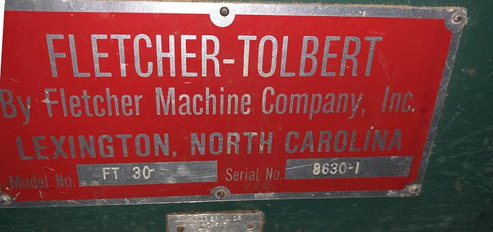 Used FLETCHER FT-30 SINGLE-SIDED EDGE SANDER