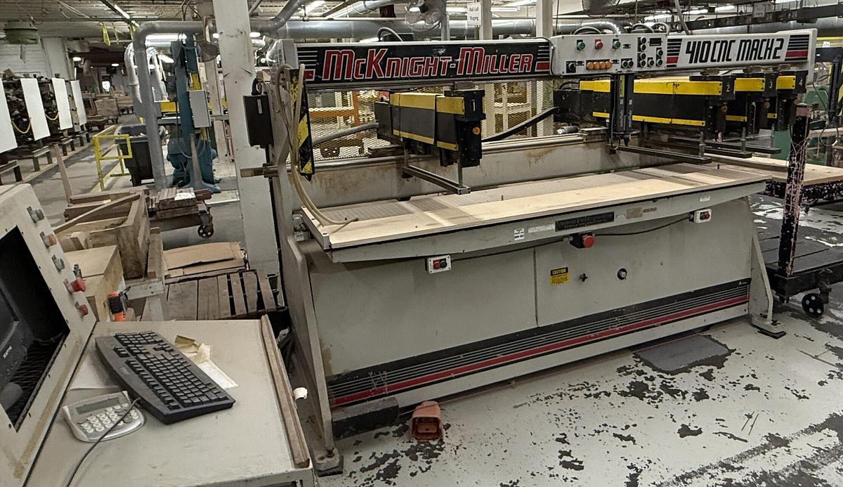 Used MCKNIGHT-MILLER, M-410 CNC MULTI-SPINDLE VERTICAL BORING