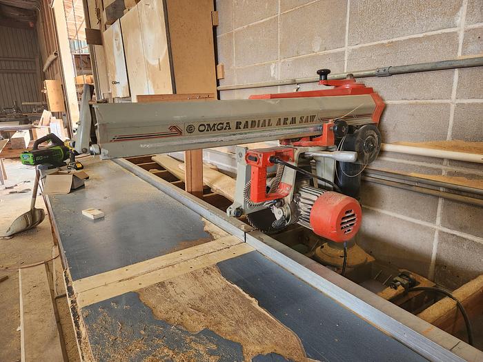 Used OMGA 450N, 18" RADIAL-ARM SAW