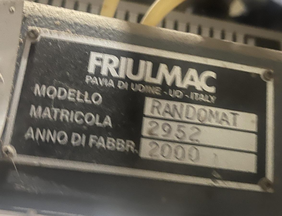 Used FRIULMAC RANDOMAT-E, LINEAR END-MATCHER