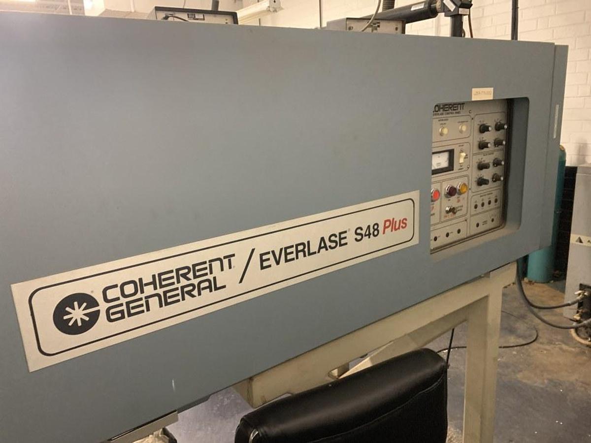 Used COHERENT GENERAL EVERLASE, S48 PLUS CO2 CNC LASER