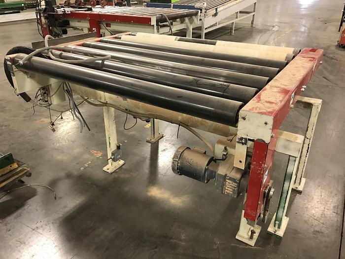 Used MEREEN JOHNSON POWERED ROLLER FEED CONVEYORS