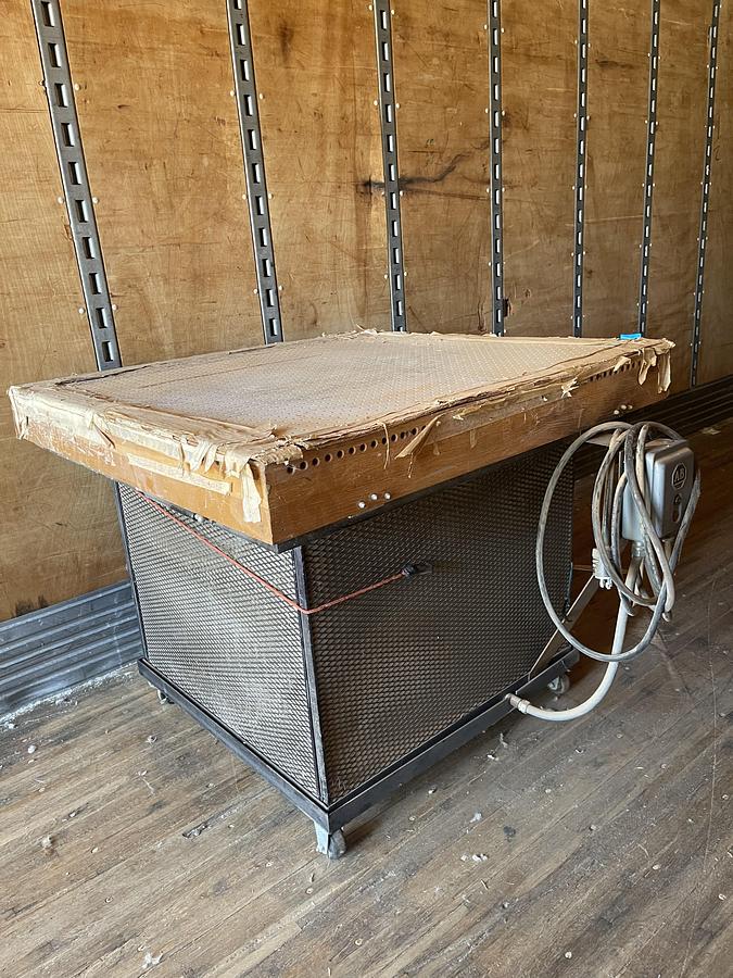 Used SHOPMADE 40" x 40" MOBILE DOWN-DRAFT SANDING TABLE