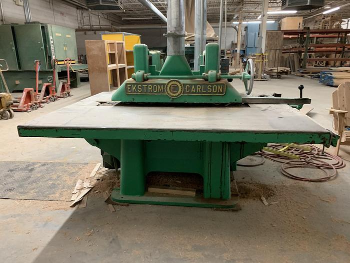 Used EKSTROM-CARLSON  "E" STRAIGHT-LINE RIPSAW