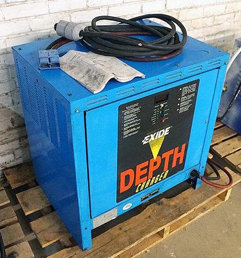 Used EXIDE D3L-24-8501, TYPE LA 48 VOLT DEPTHCHARGER BATTERY CHARGER