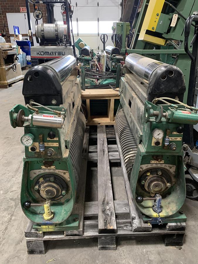 Used MISC. SPARE PARTS REMOVED FROM TIMESAVERS 337-4, 37", 4-HEAD WIDE-BELT SANDER