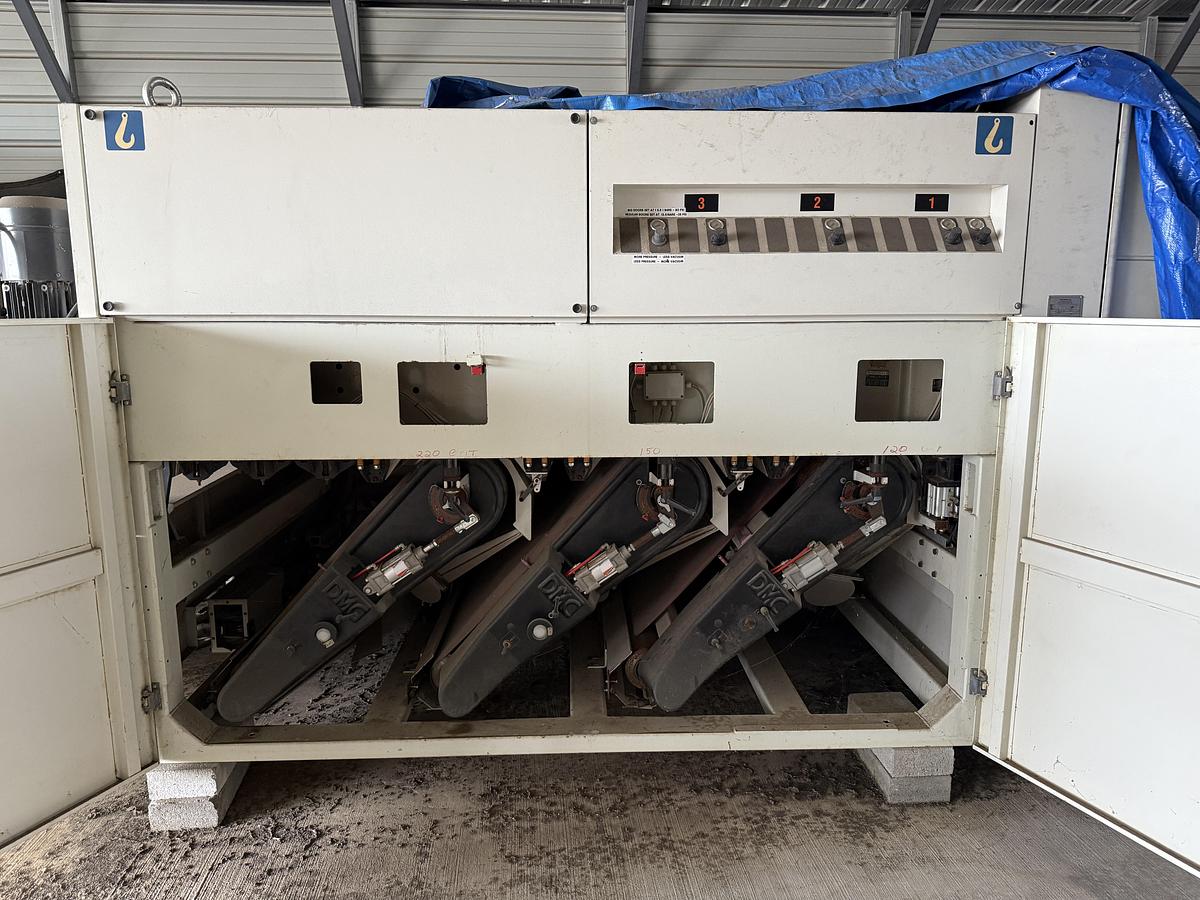 Used DMC UNISAND 2000-1, 52" 5-HEAD TOP AND 3-HEAD BOTTOM WIDE-BELT SANDER