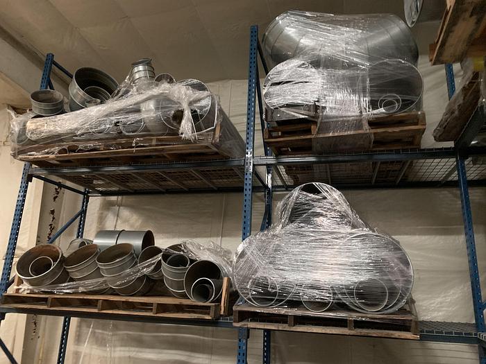 Used LARGE LOT OF MISCELLANEOUS DUST PIPE, FITTINGS, & ACCESSORIES