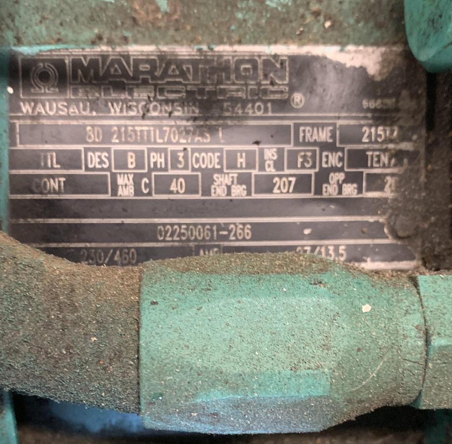 Used SULLAIR 20 HP SCREW-TYPE AIR-COMPRESSOR WITH CHAMPION AIR-DRYER