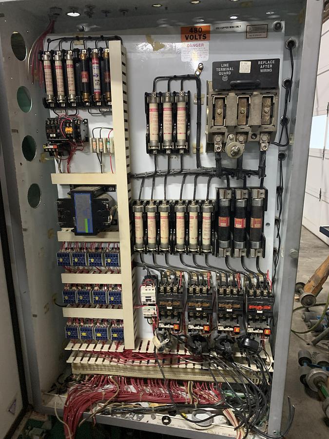 Used MISC. SPARE PARTS REMOVED FROM TIMESAVERS 337-4, 37", 4-HEAD WIDE-BELT SANDER