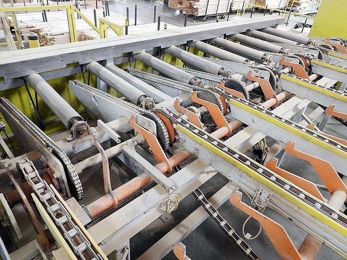 Used GRECON-DIMTER LUMBER MATERIAL-HANDLING SYSTEM / LUMBER-LINE SYSTEM FOR PLANER-LINE 