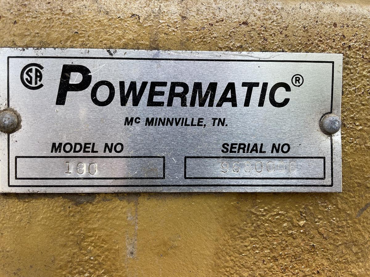 Used POWERMATIC 180, 18" PLANER