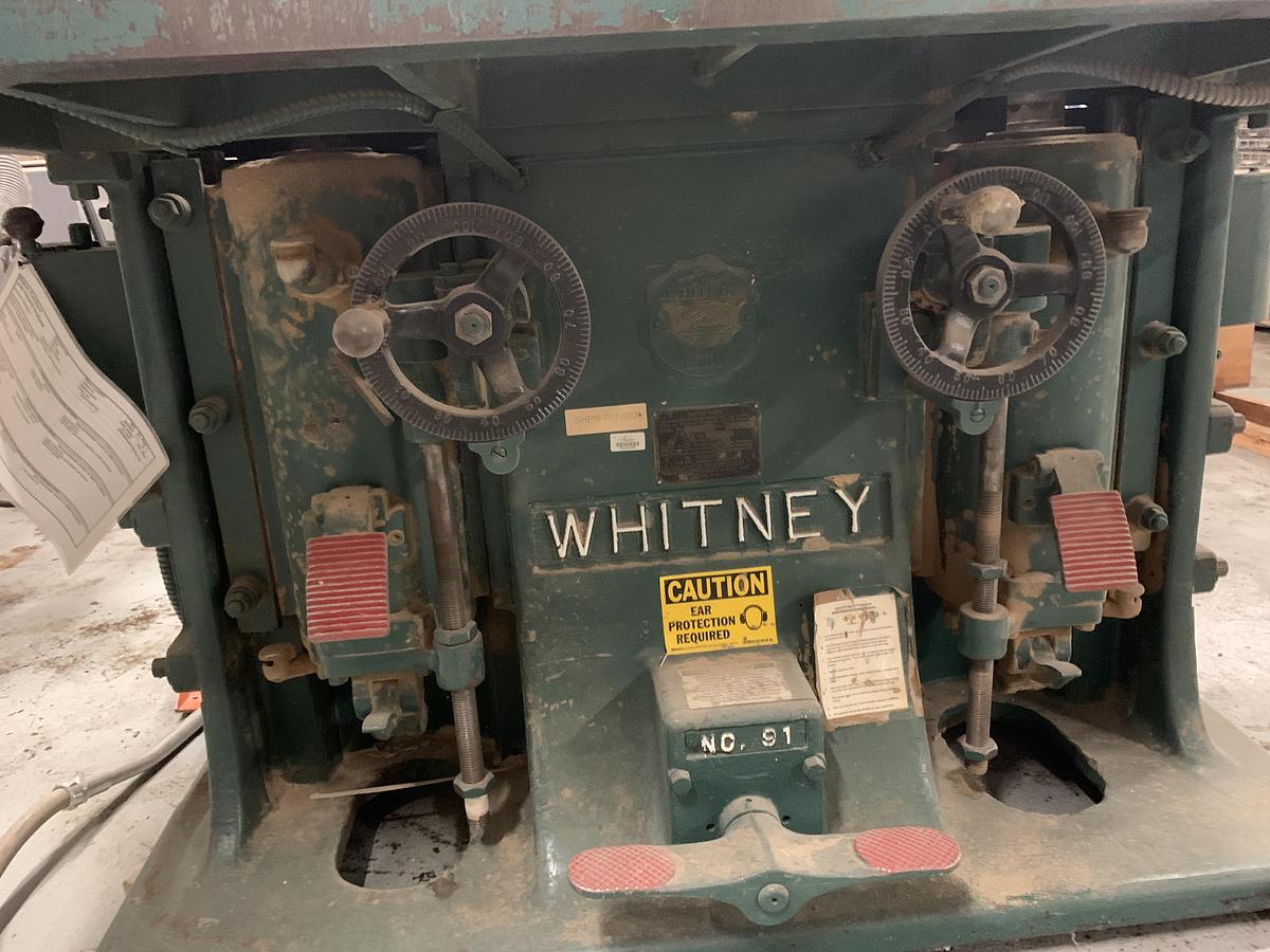 Used WHITNEY 91 DOUBLE SPINDLE-SHAPER