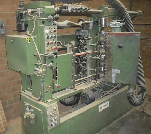 Used BACCI T4MO, 4-SPINDLE COPY SHAPER WITH SANDERS
