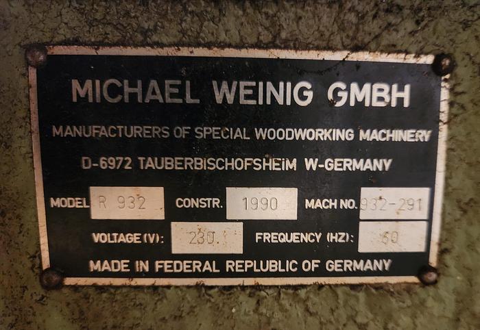 Used WEINIG R-932 PROFILE GRINDER
