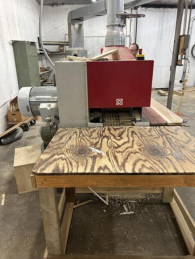 Used COSMEC SM-120, 12" DIP-CHAIN GANG RIPSAW