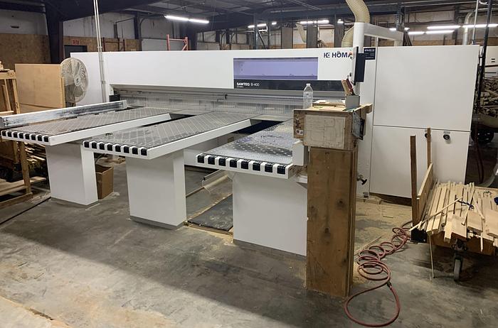 Used HOMAG SAWTRQ, B-400 PROFILINE HORIZONTAL PANEL-SAW WITH PRESSURE BEAM