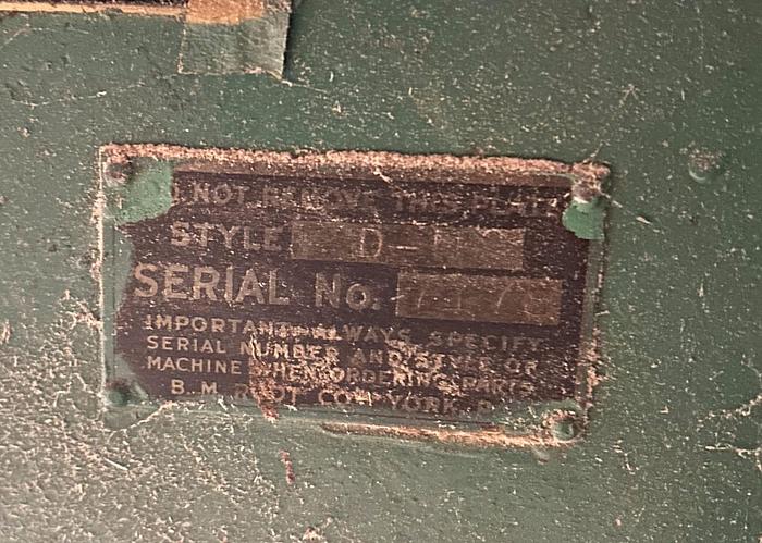 Used ROOT  DM HORIZONTAL SINGLE-HEAD BORING MACHINE WITH