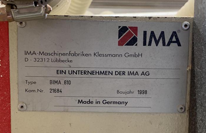 Used IMA BIMA-610, 4 FT x 16 FT CNC MACHINING CENTER