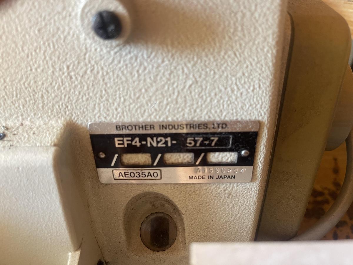 Used BROTHER EF4-N21-57-7 SEWING MACHINE