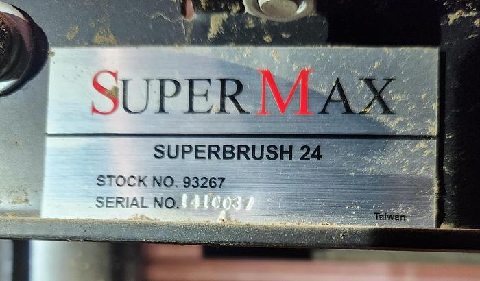 Used SUPERMAX SUPERBRUSH-24, 24" WIDE-BELT SANDER SANDING BRUSH MACHINE