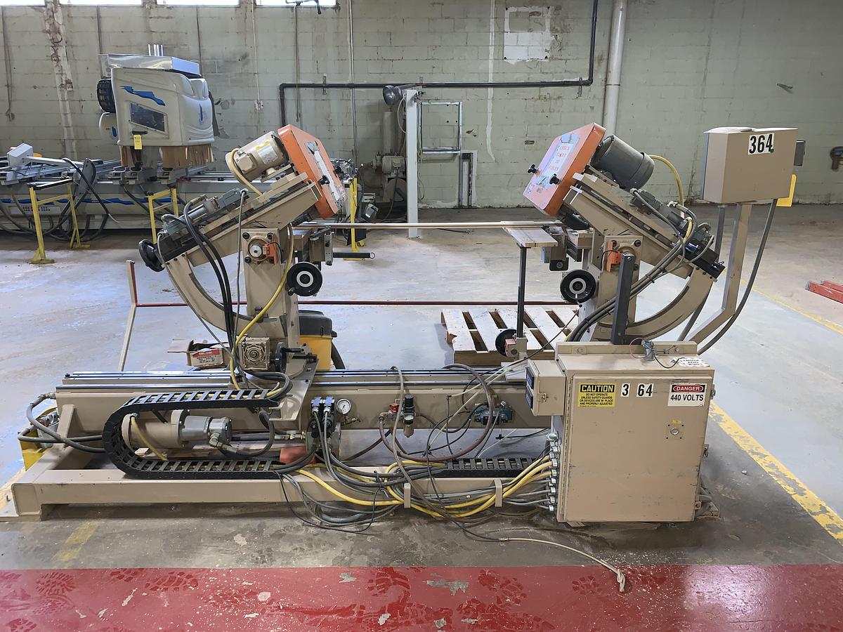 Used NICHOLS DOUBLE-END ANGLE BORING MACHINE