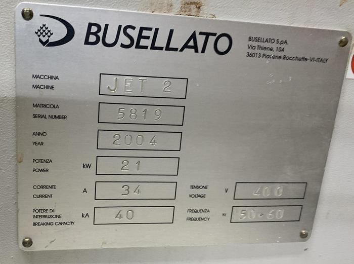 Used BUSELLATO JET 2 CNC MACHINE CENTER