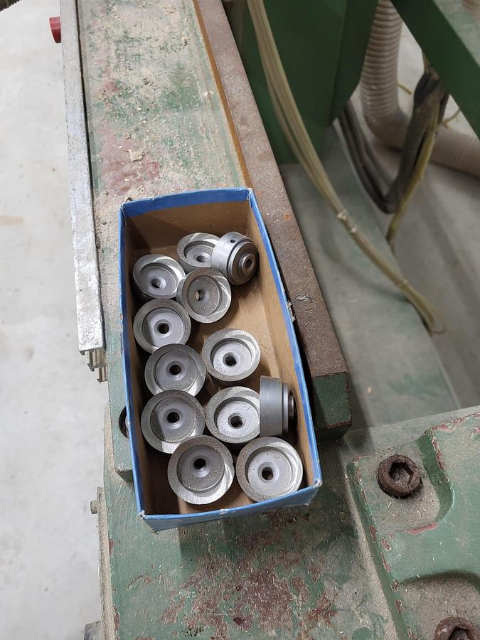 Used BACCI T4MO, 4-SPINDLE COPY SHAPER WITH SANDERS