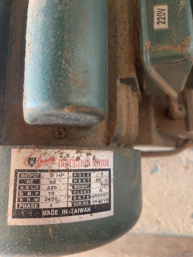 Used GRIZZLY 3HP DOUBLE-BAG DUST-COLLECTOR