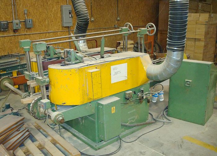 Used KURT EHEMANN XU-HKS, 48 INCH DOUBLE-SIDED FEED-THROUGH OSC. EDGE SANDER