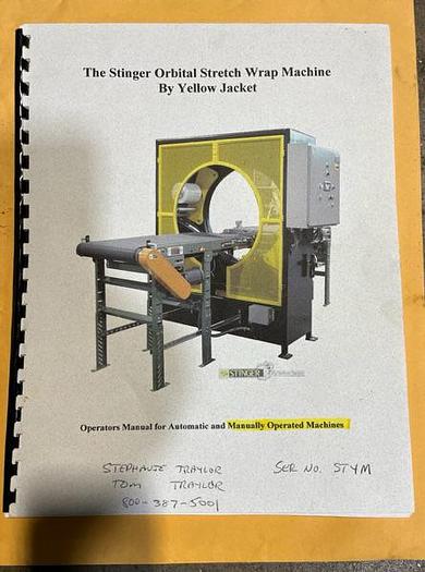 Used YELLOW JACKET "STINGER" ORBITAL STRETCH WRAP MACHINE