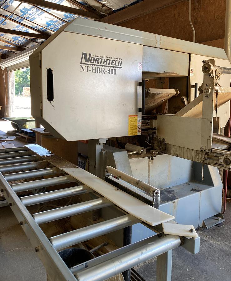 Used NORTHTECH NT-HBR-400 HORIZONTAL RESAW WITH RETURN CONVEYOR