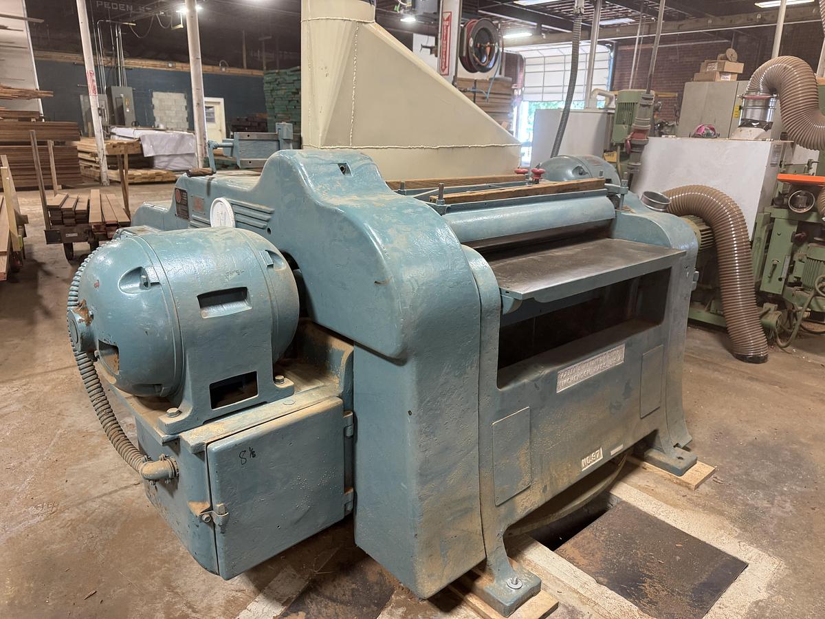 Used NEWMAN-WHITNEY S-970, 40" TOP AND BOTTOM PLANER WITH NEWMAN QUITE-CUT SPIRAL CUTTERHEAD