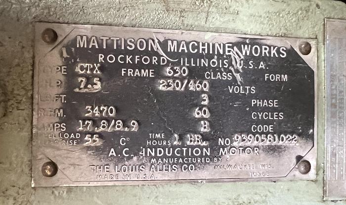 Used MATTISON   276, 4-HEAD PUSH FEED MOULDER
