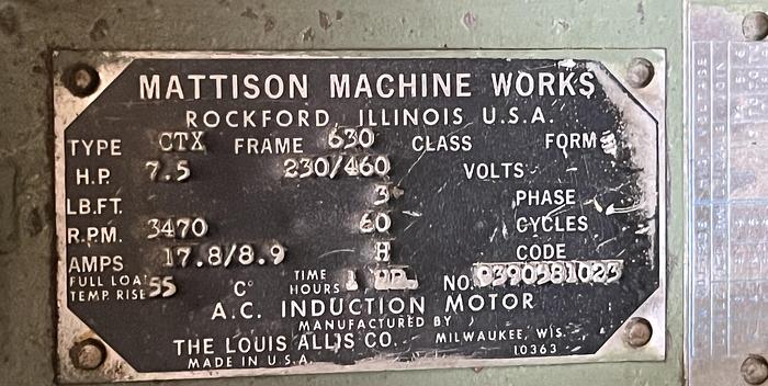 Used MATTISON   276, 4-HEAD PUSH FEED MOULDER