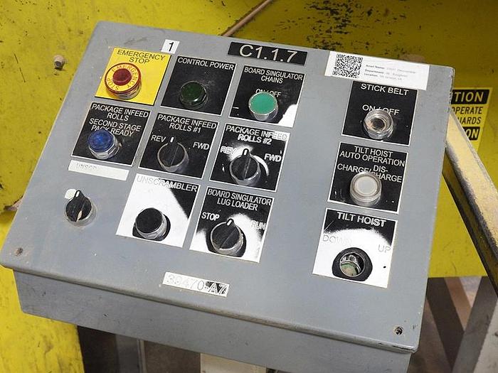 Used GRECON-DIMTER LUMBER MATERIAL-HANDLING SYSTEM / LUMBER-LINE SYSTEM FOR PLANER-LINE 