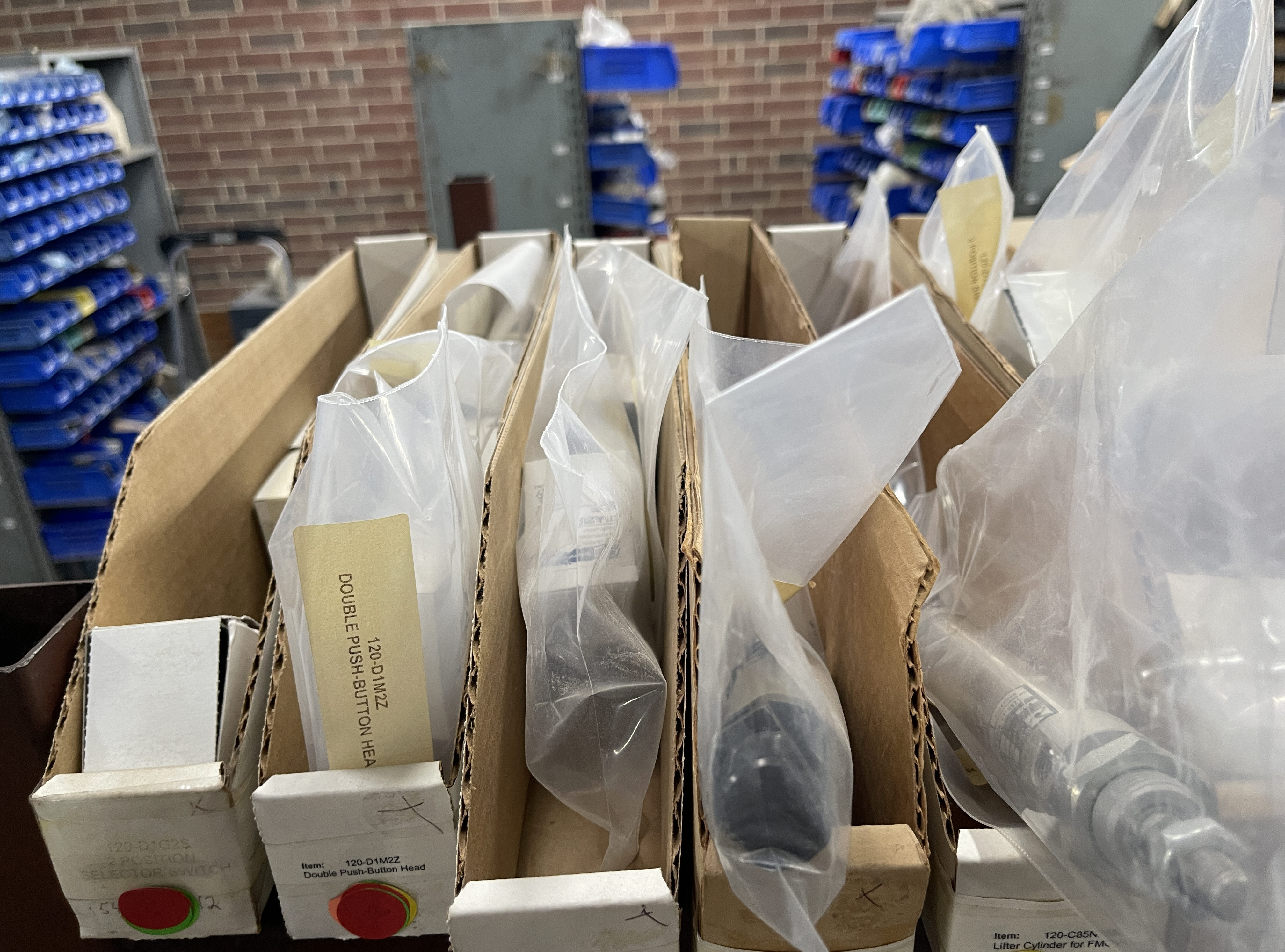 Used LARGE INVENTORY OF NEW BALESTRINI, COMEC AND CAMAM MACHINE PARTS AND ACCESSORIES 