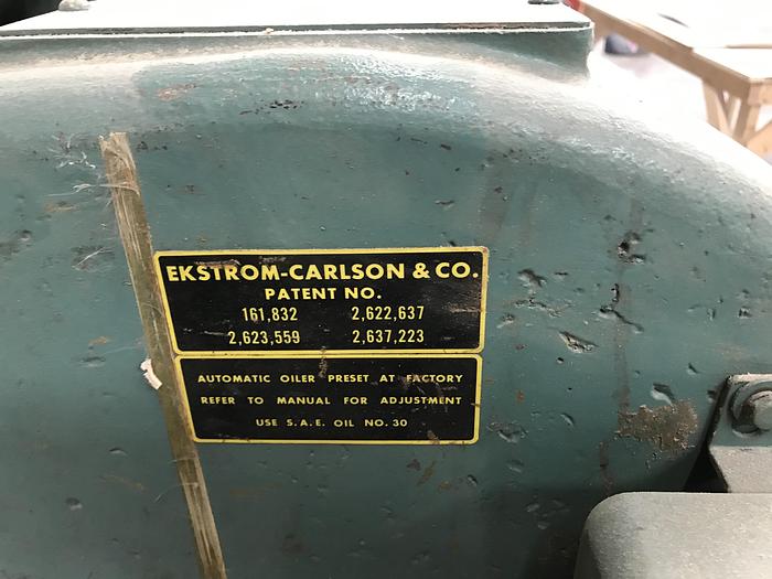 Used EKSTROM-CARLSON E STRAIGHT-LINE RIPSAW W/DC CHAIN DRIVE