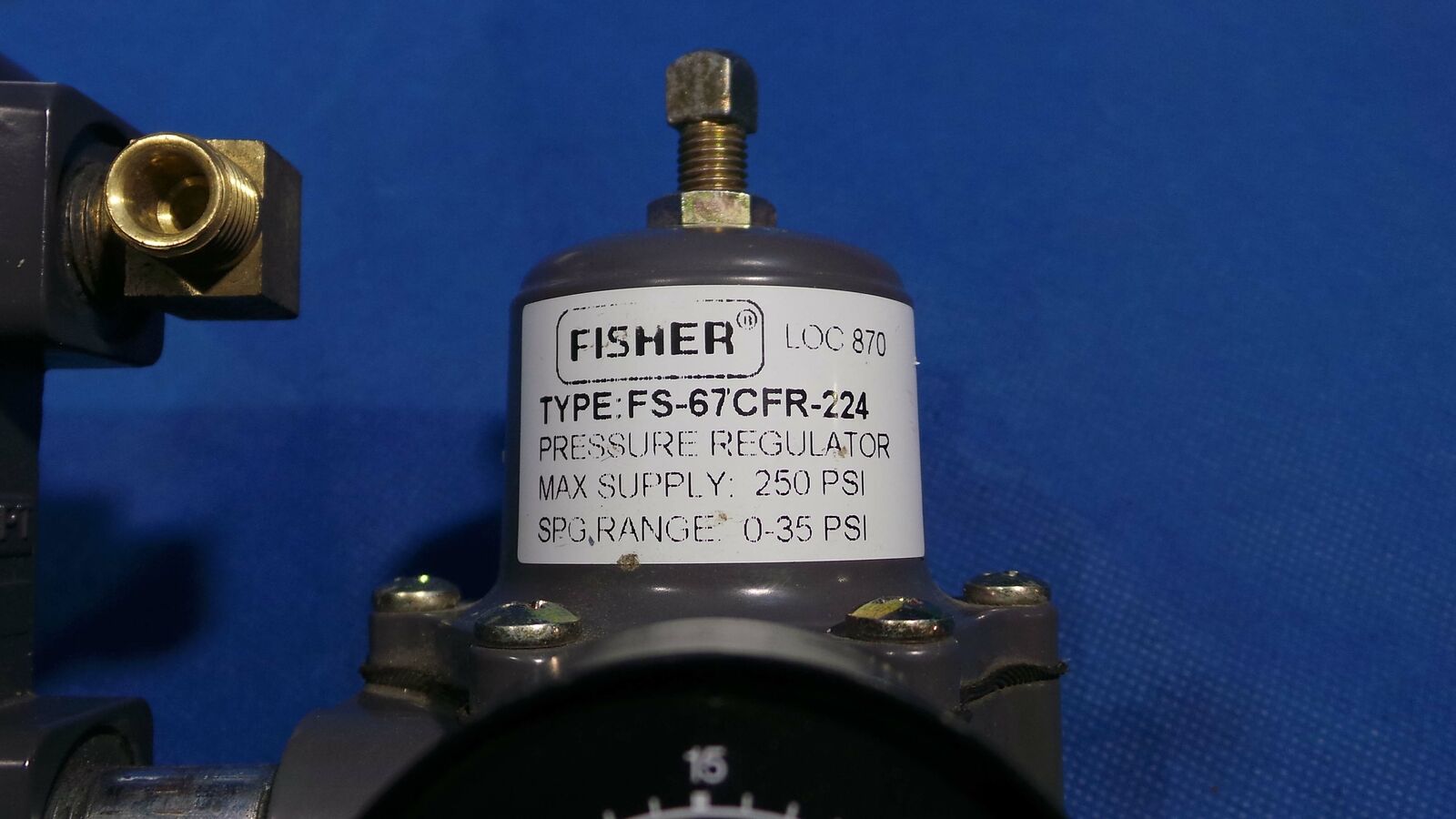 Used FISHER DVC2000 Controller, DVC2000 / FIELDVUE / Fisher / With Fisher Pressure Regulator FS-67CFR-224
