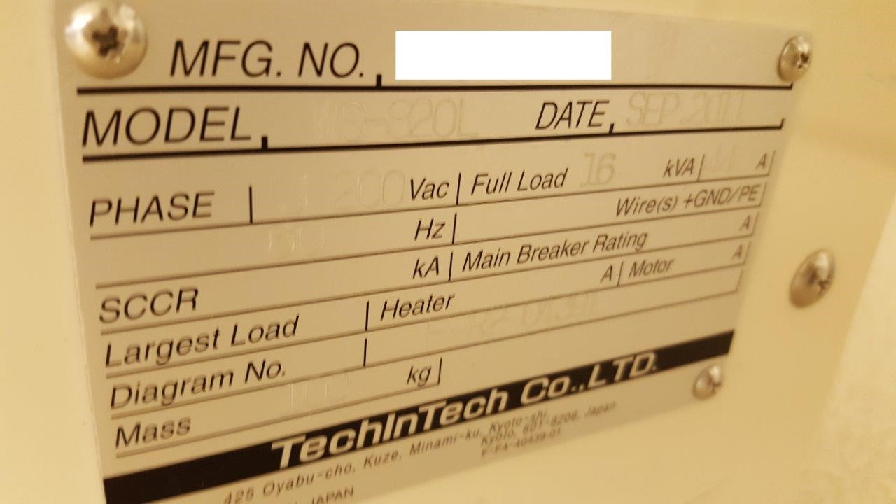 Used DNS WS-820L Automated wafer cleaning system