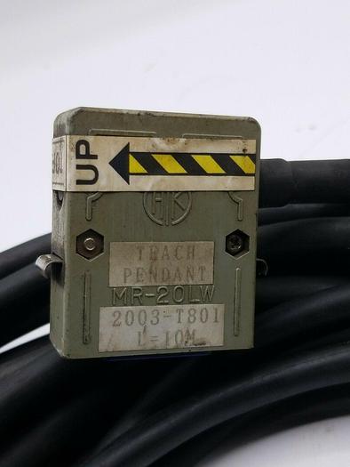 Used Teach Pendant Cable MR-20LW 2003-T801 L=10M UPS RED