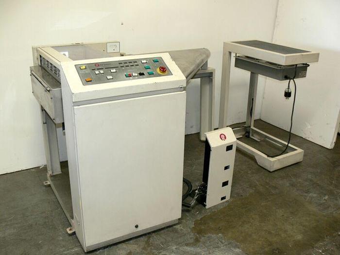 Used Roll Systems Inc, RSI 503176 Cutter w/ 503799 Fan Unit & Bin  Tested Working