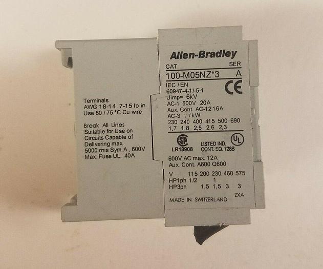Used ALLEN BRADLY M05NZ*3 Series A Contactor
