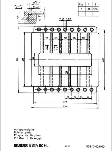 Used BRUDERER BSTA 60HL HIGH SPEED PRESS