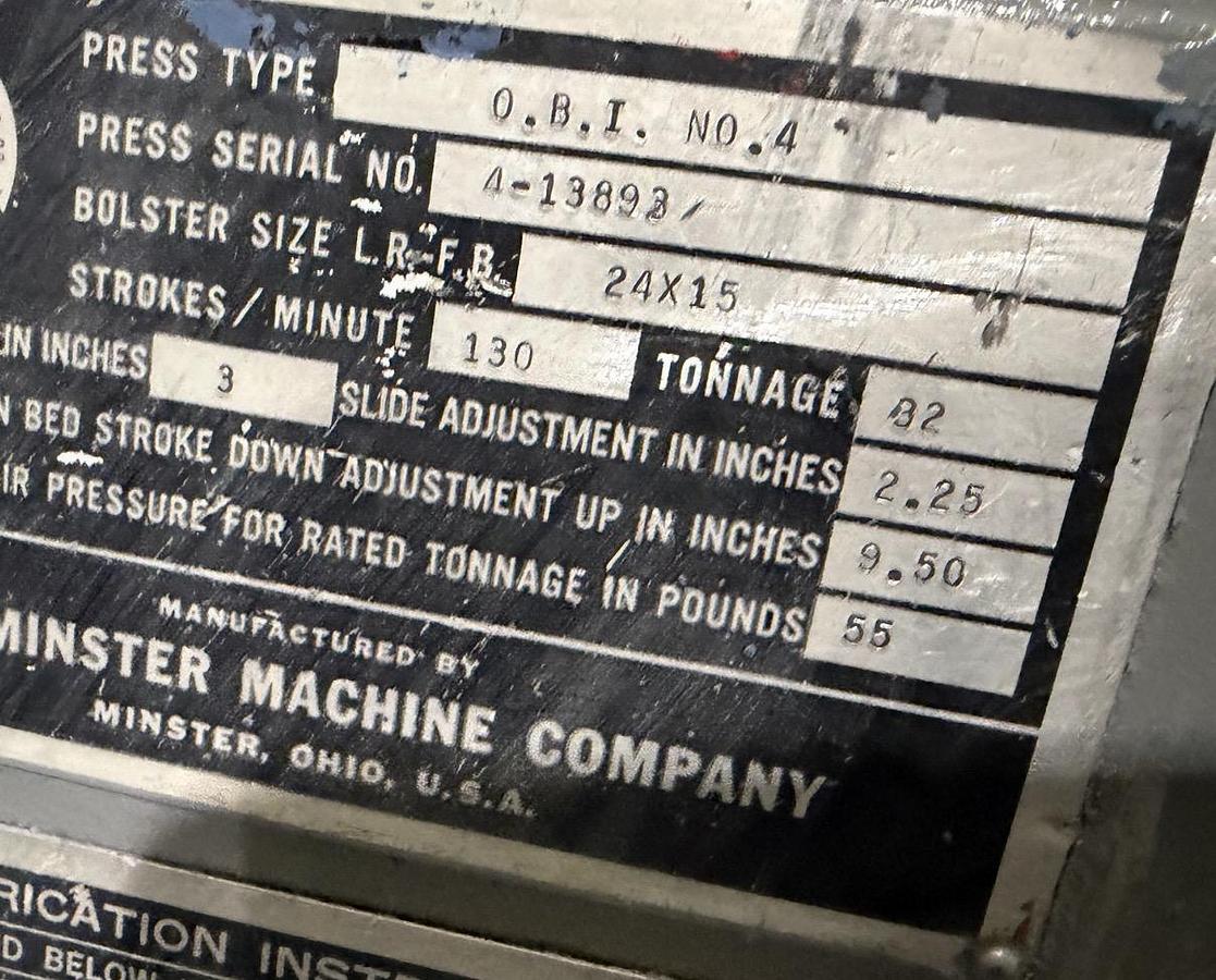 Used 32 Ton MINSTER #4 - Refurbished